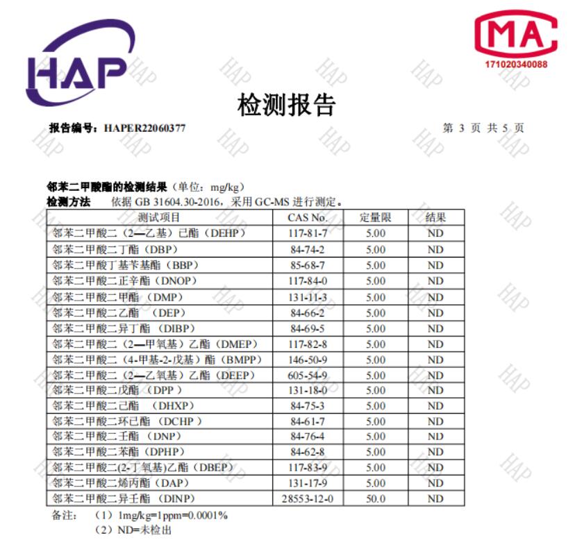 檢測報告